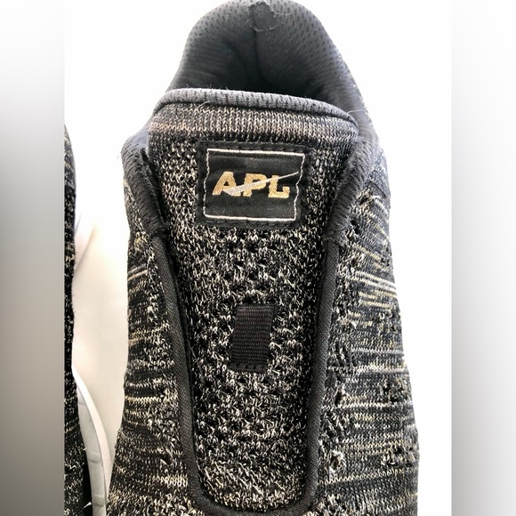 Athletic Propulsion Labs APL Women’s Techloom Pro Shoe Black/Gold/Silver Size 9 - Picture 5 of 12